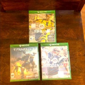 X box one video ganes new sealed 3